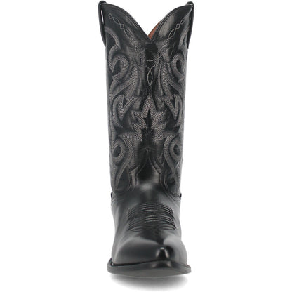 Dan Post Men’s Milwaukee 13” J Pointed Toe Black Cowboy Fine Leather Boot