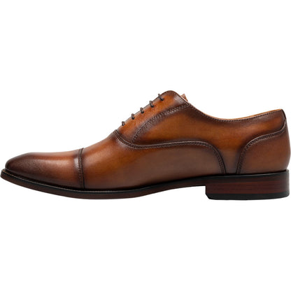 Florsheim Sorrento Cognac Lux Cap Toe Balmoral Oxford Men's Shoes