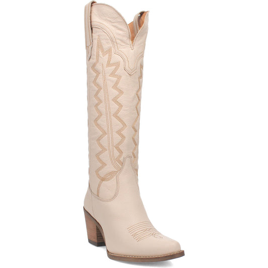 Dingo High Cotton Sand Leather Western Boots for Women
