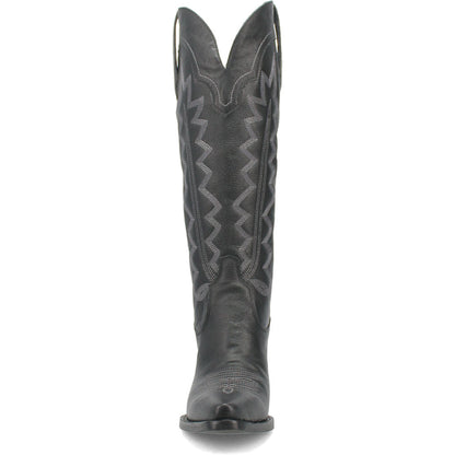 Dingo High Cotton Black Leather Snip Toe Western Cowgirl Boots (USA Women Size)