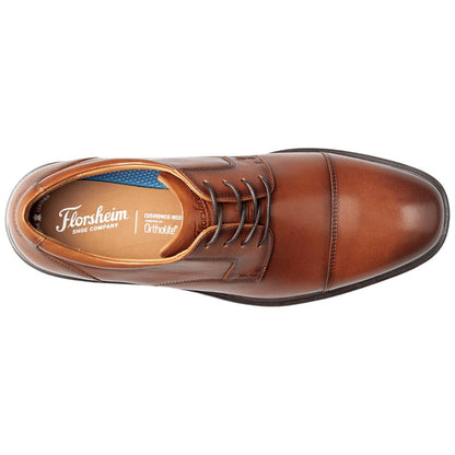 Florsheim Men's Waterproof Cap Toe Cognac Oxford Forecast II