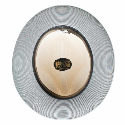 Dobbs Toledo Milan Straw Hat in Beige/Grey