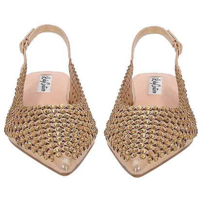 Lady Couture 0.75” Heel Emmy Flats in Gold