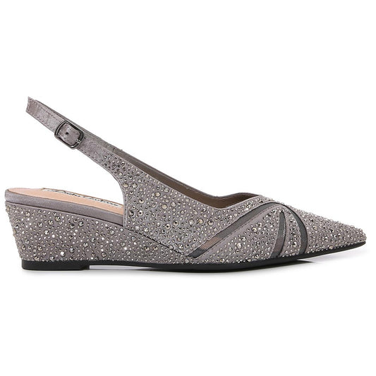 Lady Couture Daniela 2" Wedge Pump in Pewter