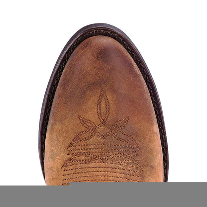 Laredo Bridget Tan Leather Round Toe Western Cowgirl Boots (USA Women Size)
