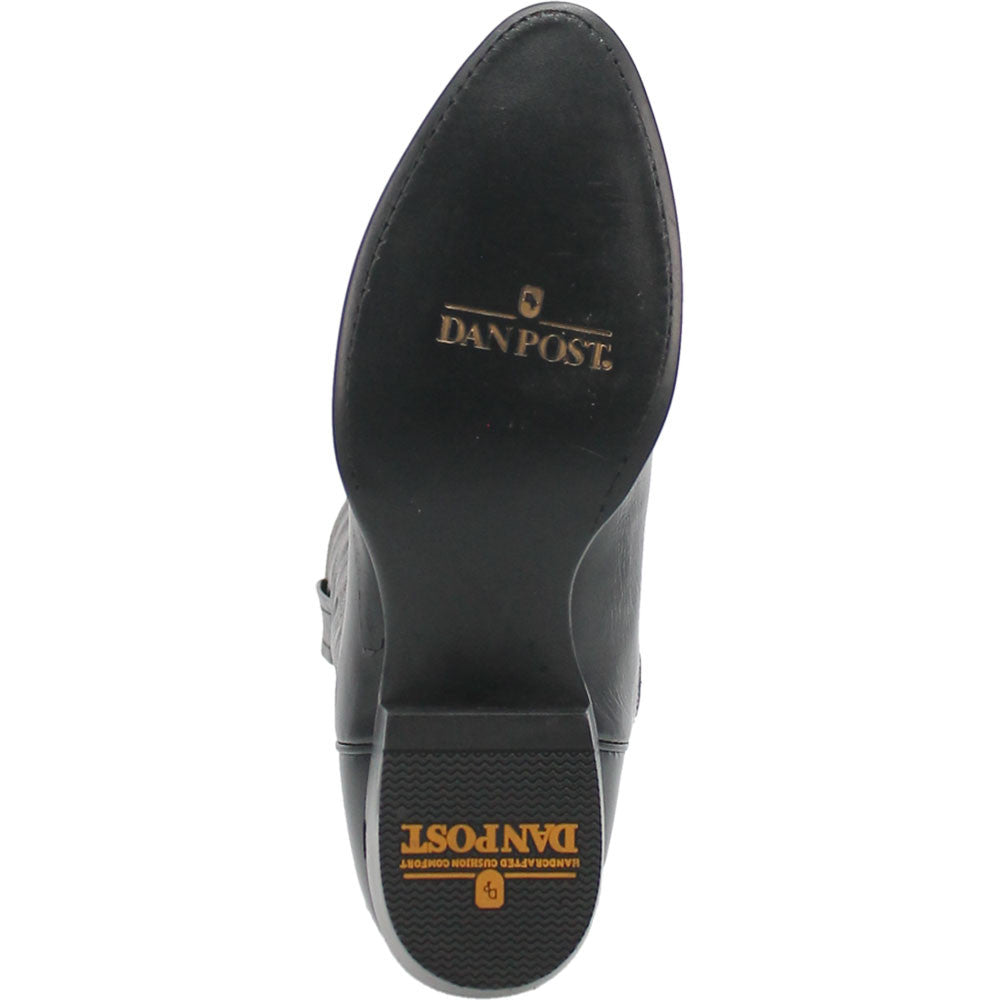 Dan Post Men’s Milwaukee 13” Round Medium Toe Black Leather Cowboy Boot