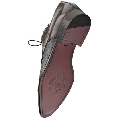Capello Hi-Shine/Calf Grey Cap Toe Derby | Mezlan Dress Shoes for Men