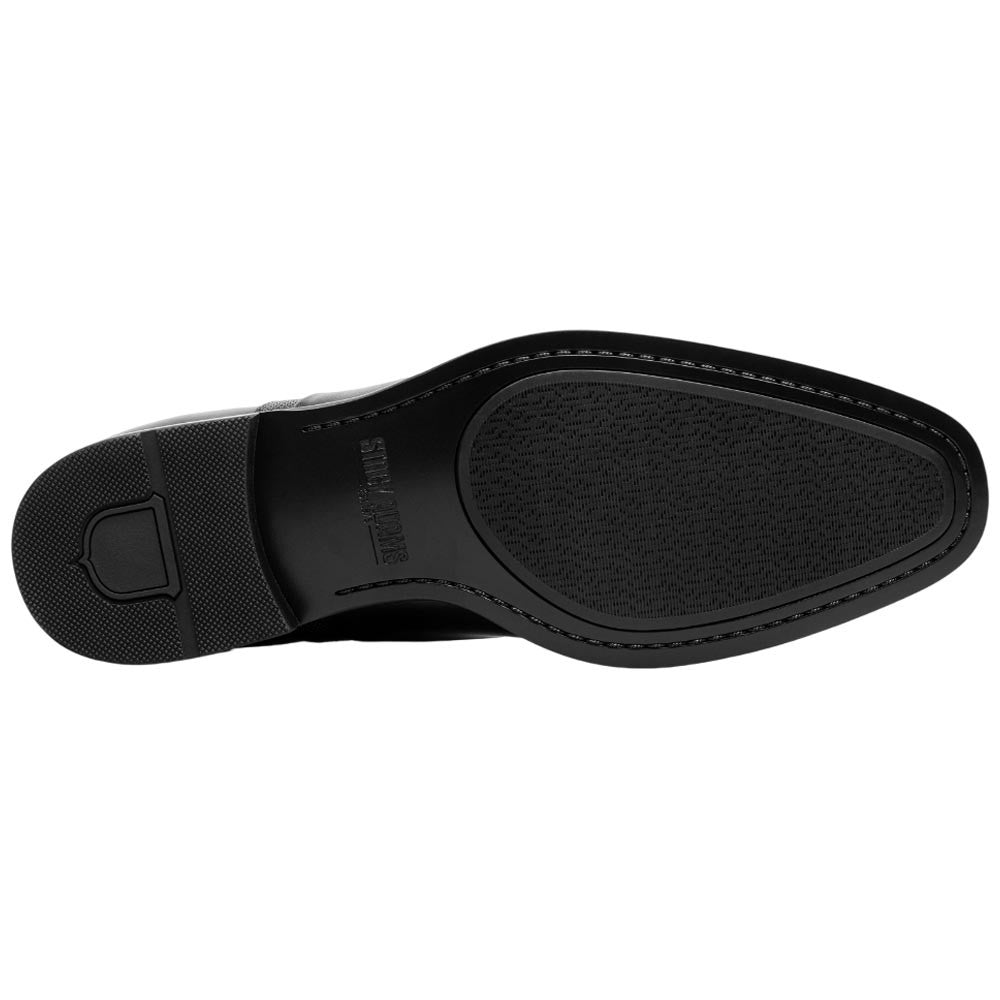 Stacy Adams Lockwood Wingtip Ornament Black Slip On Dress Shoes for Men