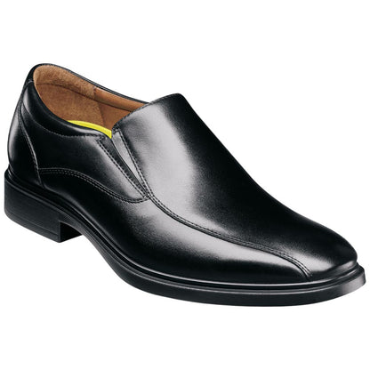 Florsheim Forecast Waterproof Bike Toe Slip-On Black Leather Loafers for Men