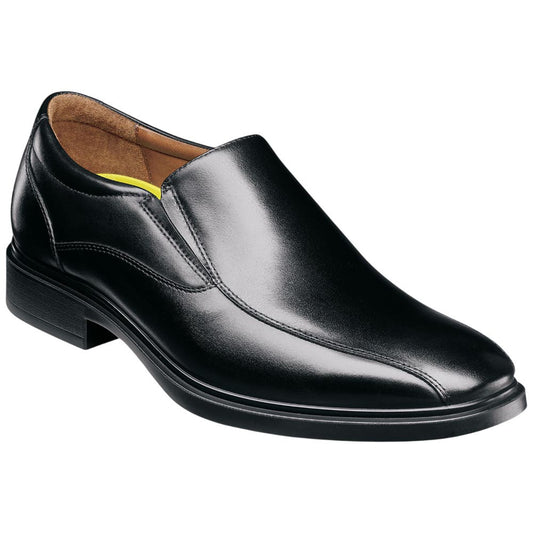 Florsheim Forecast Waterproof Bike Toe Slip-On Black Leather Loafers for Men