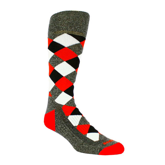 Remo Charcoal Argyle Crew Socks