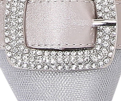 Lady Couture Bianca 3” Heel Pump in Silver