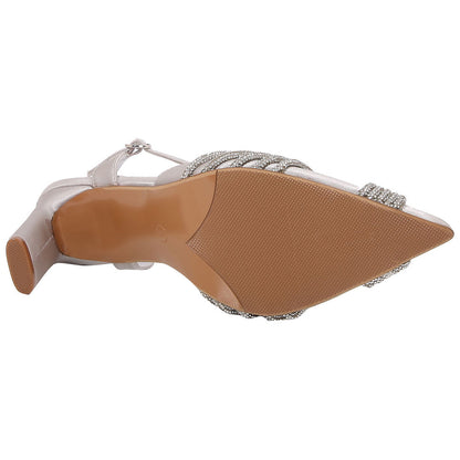 Lady Couture Fay 3.5” Pumps in Silver