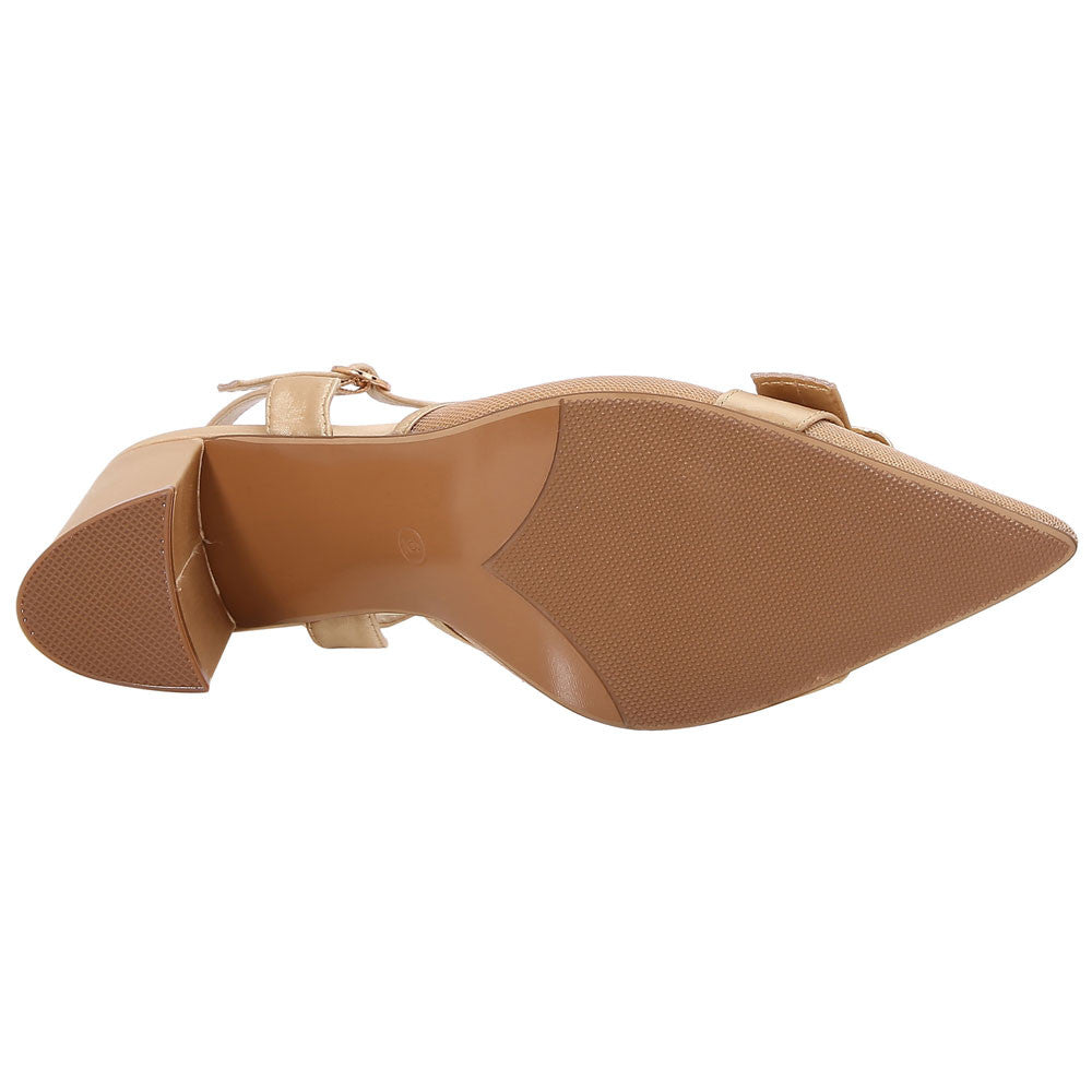 Lady Couture Bianca 3” Heel Pump in Gold