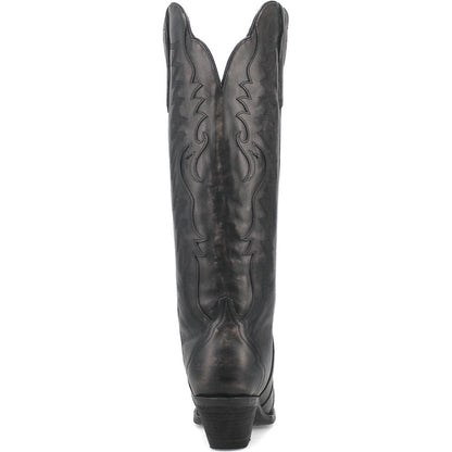 Dan Post Women’s Hallie Black 15” Snip Toe Medium Cowboy Boot
