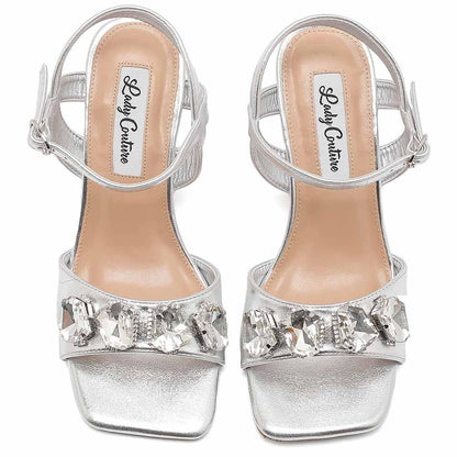 Lady Couture Delight 2.5" Sandal in Silver