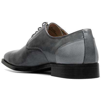 Stacy Adams Palmento Smooth Leather Gray Modified Cap Toe Oxford (US Men Size)