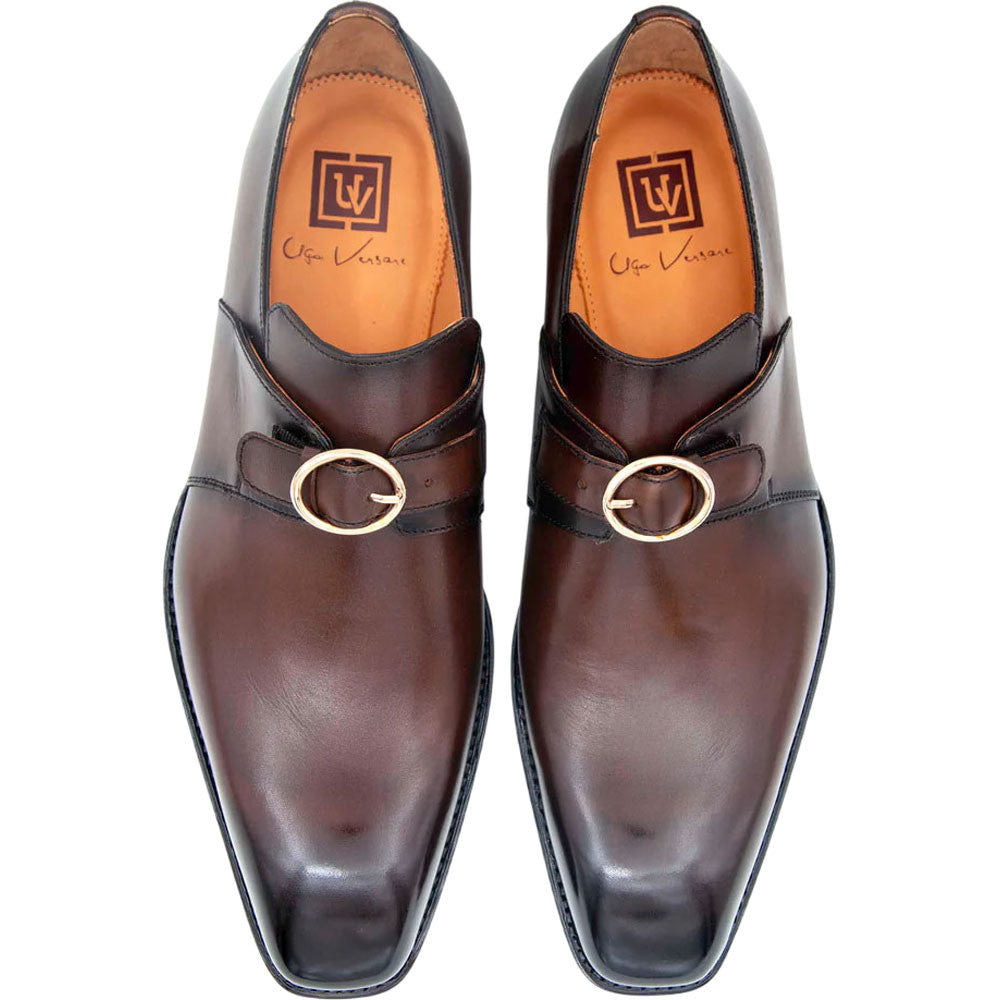 Ugo Vasare Christopher Brown Calfskin Leather Shoes