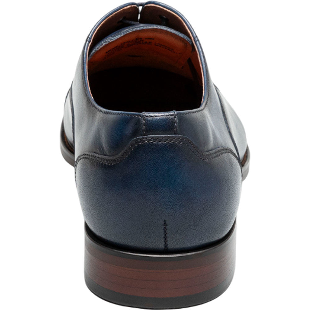 Florsheim Sorrento Navy Smooth Leather Cap Toe Balmoral Oxford