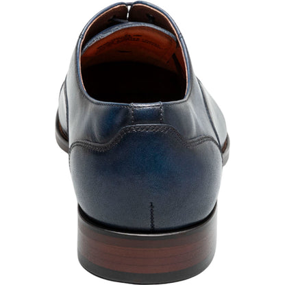 Florsheim Sorrento Navy Smooth Leather Cap Toe Balmoral Oxford