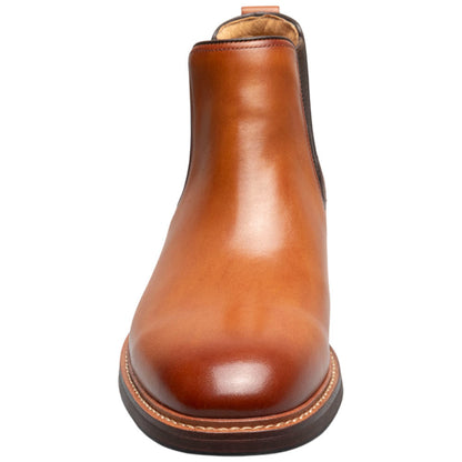 Florsheim Anthem Plain Toe Saddle Tan Leather Chelsea Boot for Men
