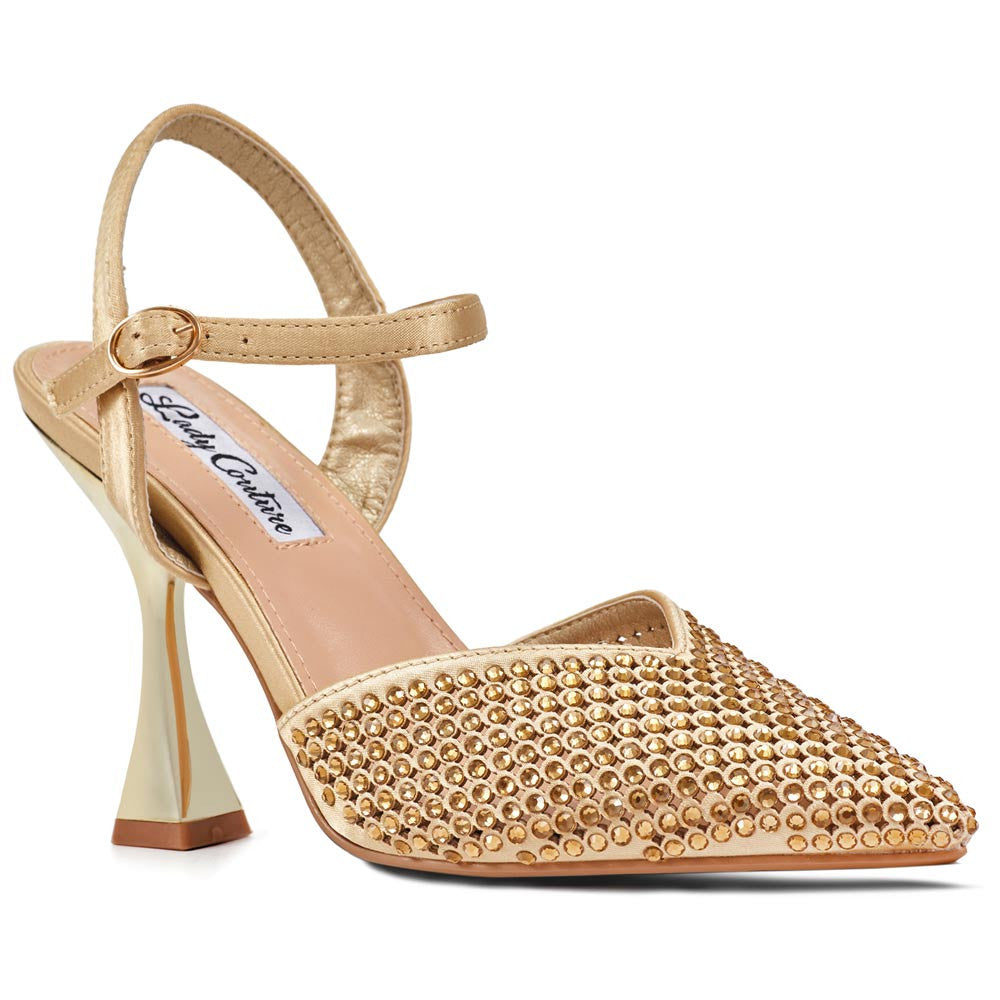 Lady Couture Tango Pump 4” Heel in Gold