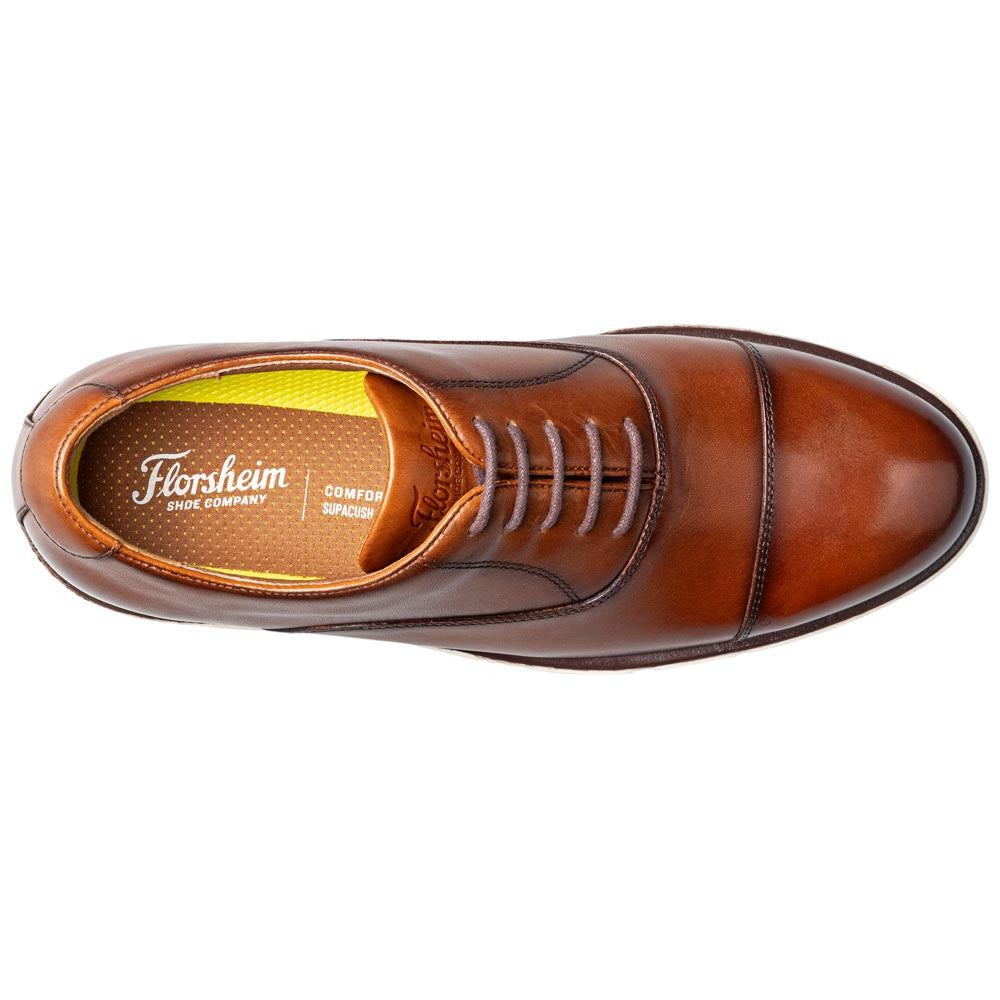 Florsheim Avenue Men's Cognac Leather Cap Toe Oxford
