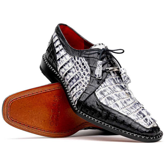 Caribe Men’s Genuine Hornback Caiman Crocodile Dress Derby | Marco Di Milano