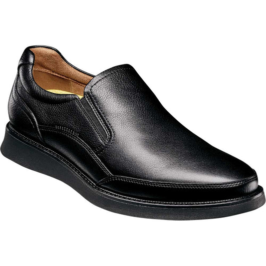 Florsheim Launch Black Smooth Leather Moc Toe Easy On-Off Loafers (US Men Size)