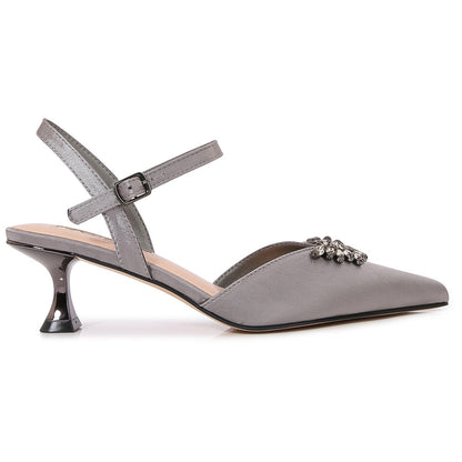 Lady Couture 2" Heel Classy Pump in Pewter