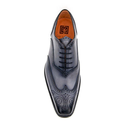 Ugo Vasare Luke Grey Wingtip Oxford Shoes