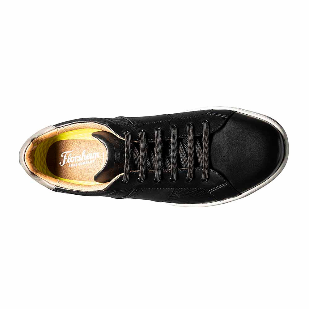 Florsheim Crossover Black Smooth Leather Lace Up Casual Sneaker (US Men Size)