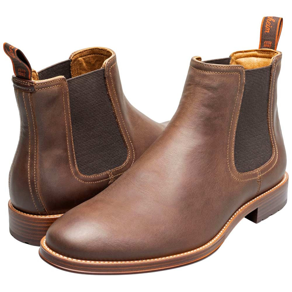 Florsheim Men's Lug Brown Crazy Horse Suede Chelsea Boot Rucci