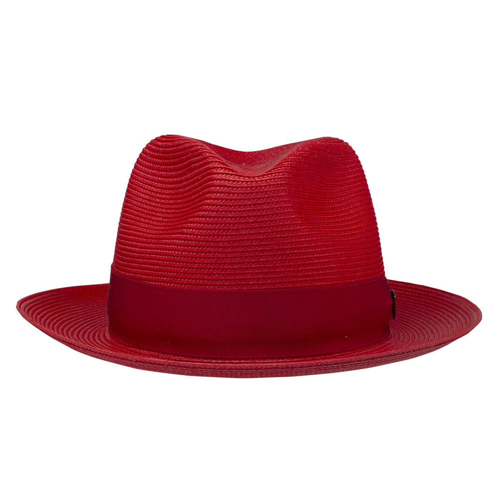 Dobbs Rosebud Red Florentine Milan Straw Hat