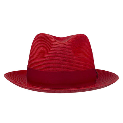 Dobbs Rosebud Red Florentine Milan Straw Hat