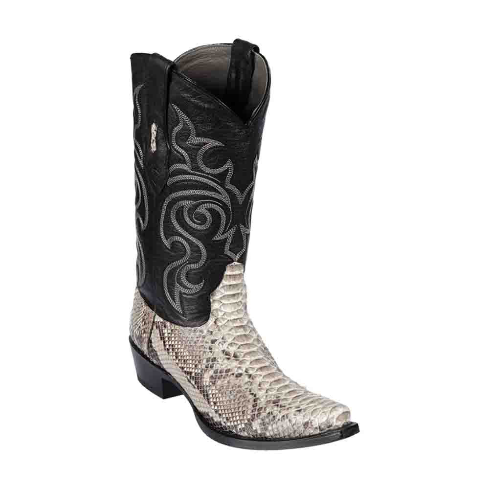 Los Altos Natural Snip Toe Genuine Python