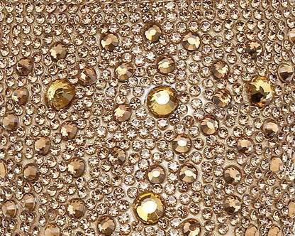 Lady Couture Fever Women's Gold Rhinestone Crystal Pointed Toe Dress Shoes