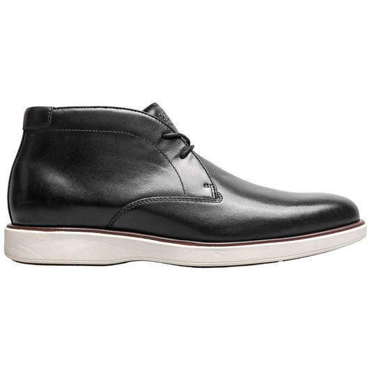 Florsheim Avenue Men's Black Smooth Leather Plain Toe Chukka Boot