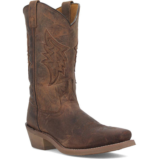 Laredo Nico Taupe Leather Square Toe Western Cowboy Boots (USA Men Size)