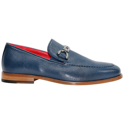Edgardo Lagoon Italian Deer Skin Leather Loafers | Emilio Franco Dress Loafers for Men