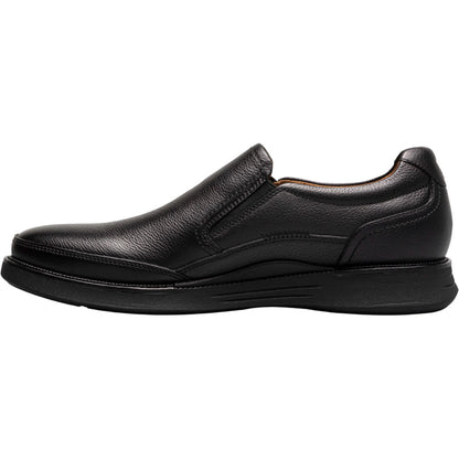 Florsheim Launch Black Smooth Leather Moc Toe Easy On-Off Loafers (US Men Size)