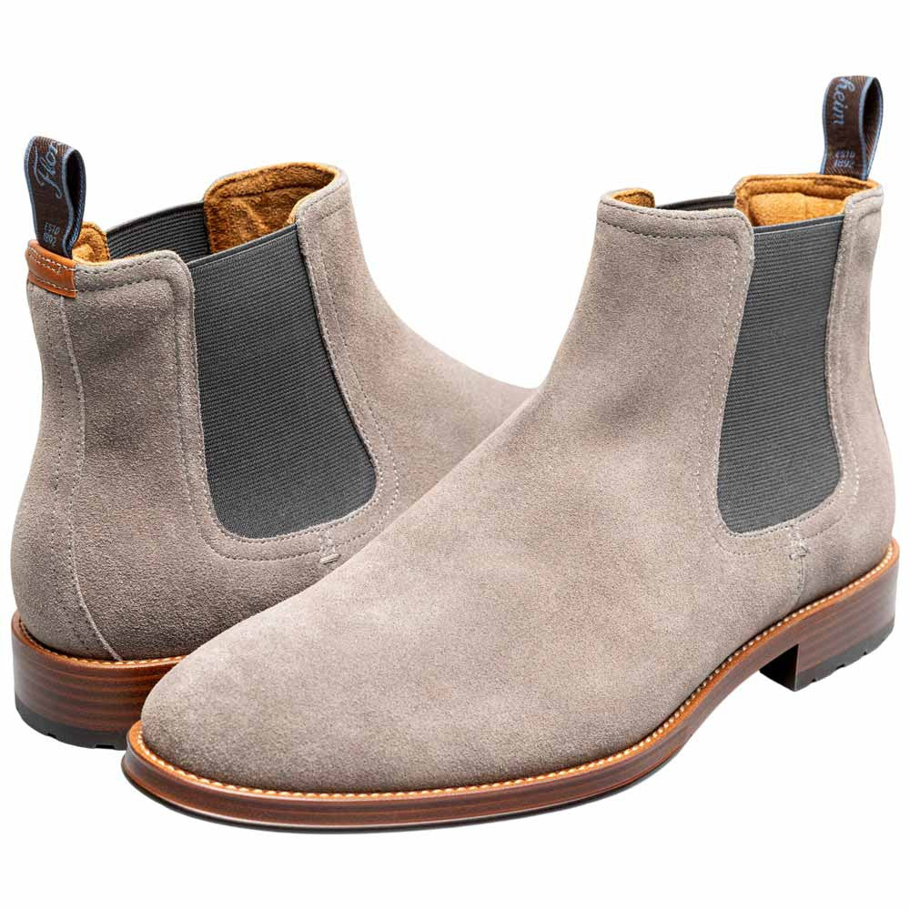 Florsheim Men's Lug Charcoal Suede Leather Chelsea Boot Rucci