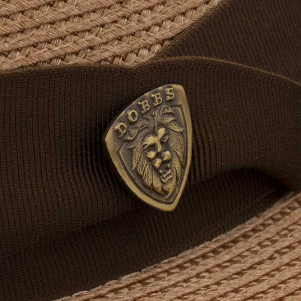 Dobbs Rosebud Cognac Florentine Milan Straw Hat