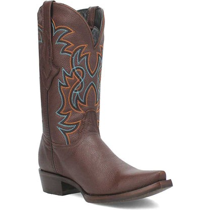 Dingo Gold Rush Brown Leather Snip Toe Western Cowboy Boots (USA Men Size)