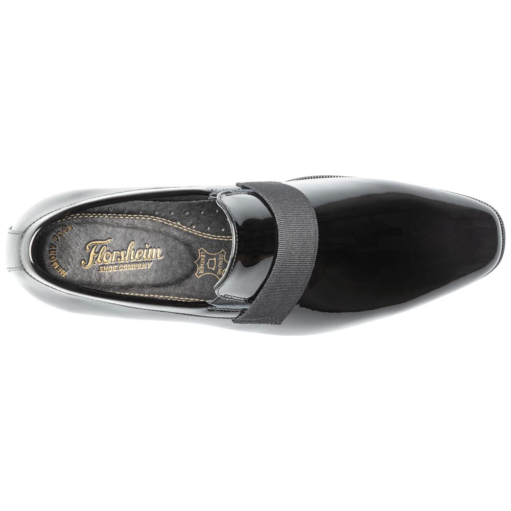 Florsheim Men's Hi Shine Black Patent Leather Strap Loafer