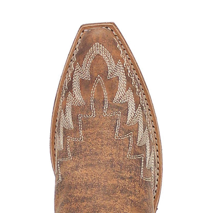 Laredo Emmylee Tan Leather Snip Toe Western Cowgirl Boots (USA Women Size)