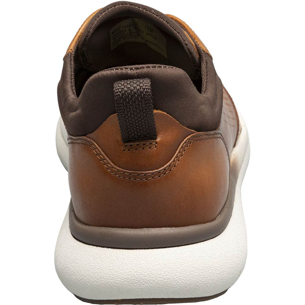 Florsheim Fleet Cognac Knit Elastic Lace Plain Toe Casual Sneaker