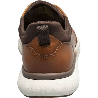 Florsheim Fleet Cognac Knit Elastic Lace Plain Toe Casual Sneaker