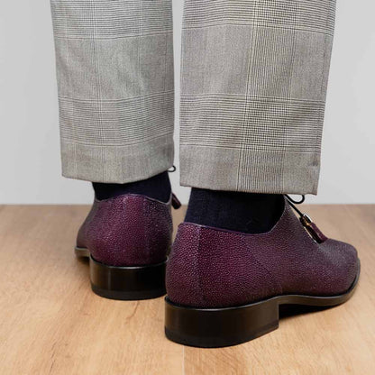 Marco Di Milano Rimini Genuine Stingray Lace-Up Shoe - Purple