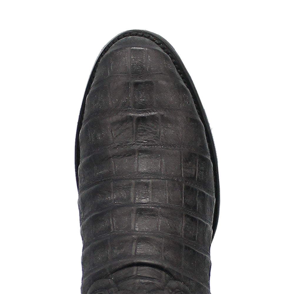 Dingo TrailBoss Black Crocodile Print Round Toe Western Cowboy Boot(US Men Size)